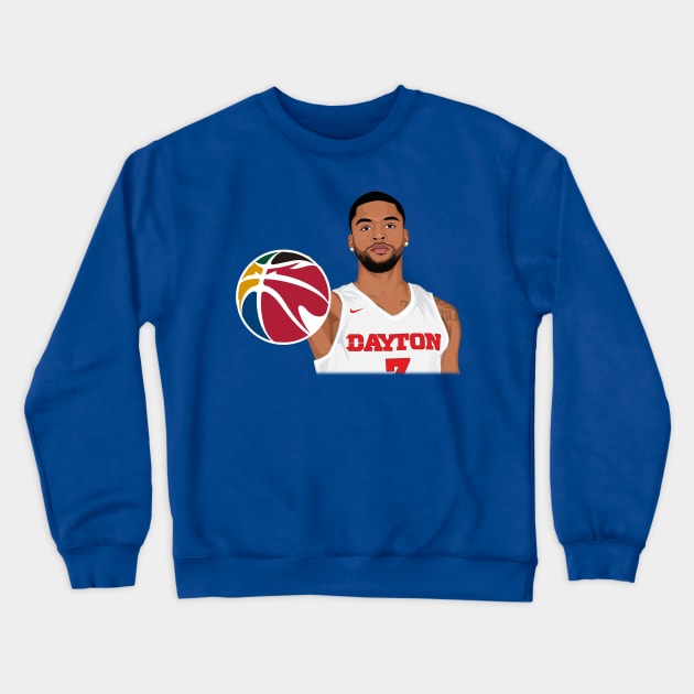 Obi Toppin Dayton Dunk Crewneck Sweatshirt by cInox